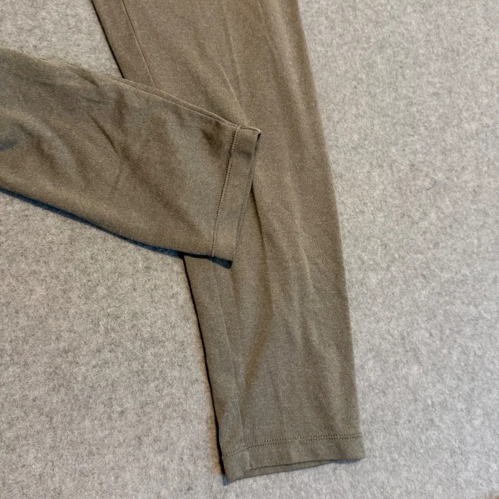 LL Bean Mens L REG Base Layer Pants Long Johns Underwear Gray Cream Stretch Hike